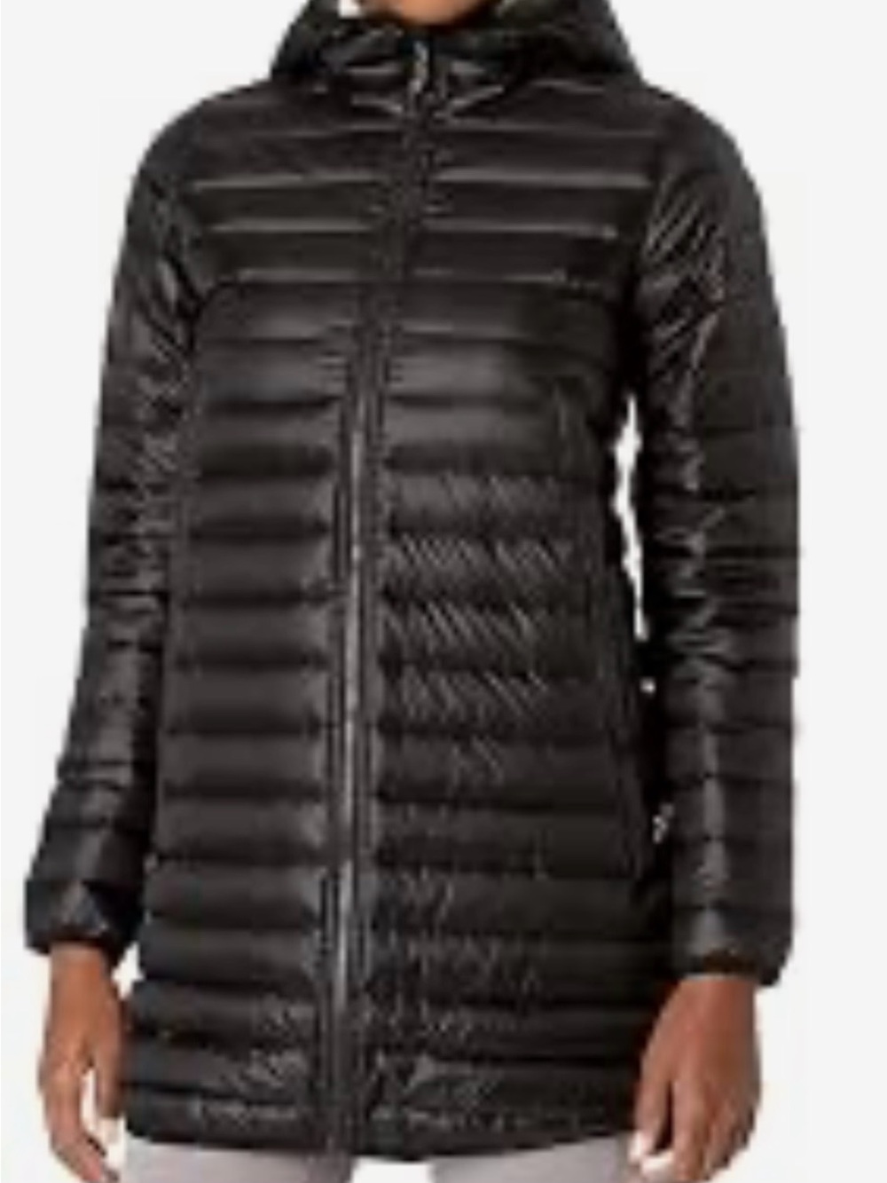 Burton Evergreen Long Down Women’s Black Hooded Packable Puffer Coat